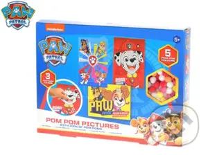 Paw Patrol mozaika nalepovací kuličky 3 druhy obrázků - puzzle z kategorie Maxi dílky