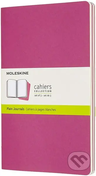 Moleskine - sada 3 zošitov (ružové) (stredné, čisté)
