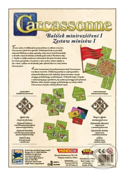 Carcassonne: Balíček minirozšíření I - Klaus-Jürgen Wrede - hra z kategorie Carcassonne