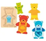 Vícevrstvá vkládačka Medvěd - puzzle z kategorie Maxi dílky