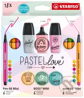 STABILO Pastellove -  Sada 18 ks (jemné linery, prémiové fixky a zvýrazňovače)