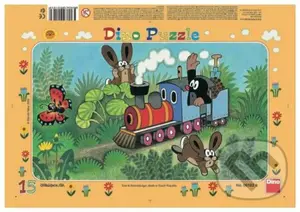 Krtko a lokomotíva - puzzle z kategorie 15 - 60 dílků