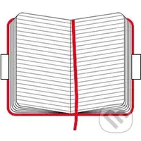 Moleskine - malý linajkový zápisník (červený)