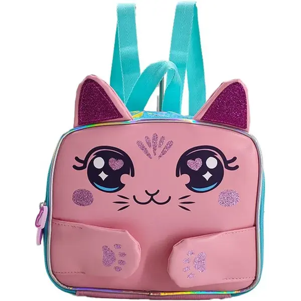 Batoh 3D Ružová Mačka 24 cm