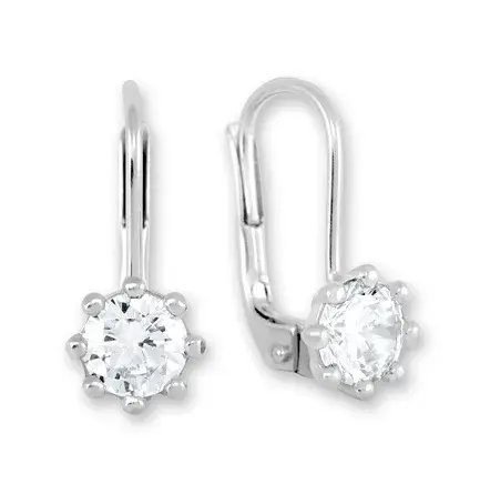 Soliter Náušnice z bieleho zlata s kryštálmi 236 001 00771 07