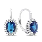 Brilio Silver Luxusné strieborné náušnice v štýle vojvodkyne Kate EA422WB