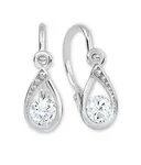 Soliter Očarujúce náušnice z bieleho zlata s čírymi kryštálmi 236 001 01016 07