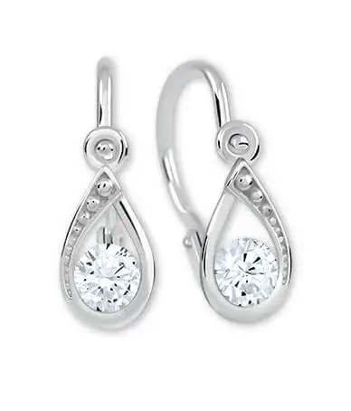 Soliter Očarujúce náušnice z bieleho zlata s čírymi kryštálmi 236 001 01016 07