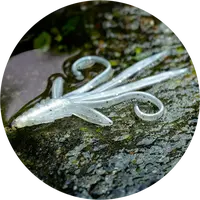 Redbass gumová nástraha nymfa white g - xl 130 mm