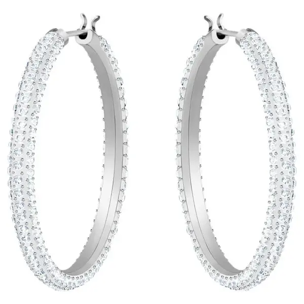 Swarovski Trblietavé kruhové náušnice Stone 5389432