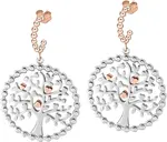 Morellato Oceľové náušnice Green Tree of Life Talizmani SAQE12