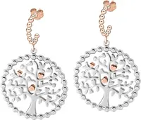 Morellato Oceľové náušnice Green Tree of Life Talizmani SAQE12