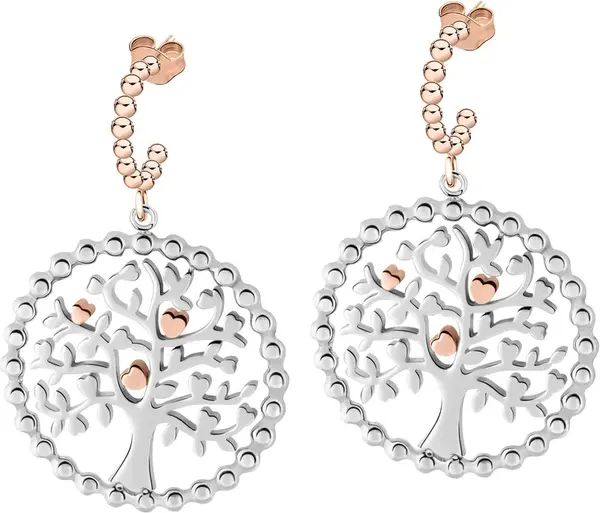 Morellato Oceľové náušnice Green Tree of Life Talizmani SAQE12