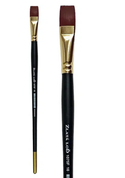 Plochý štětec Zlatá loď 1075F – velikost 4