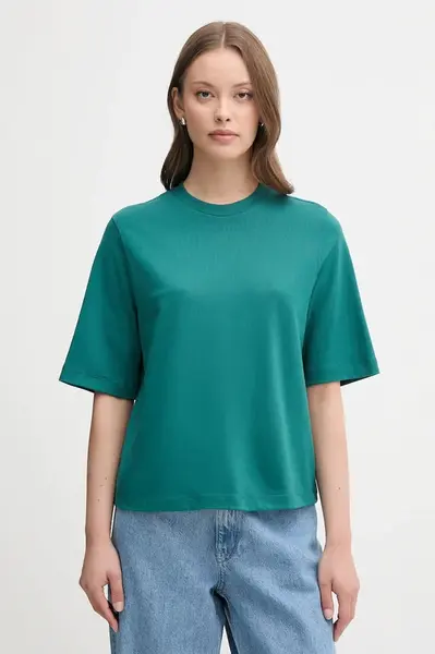 Bavlněné tričko United Colors of Benetton dámské, fialová barva, 3BL0E17G5