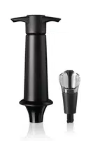 Vakuová pumpa na víno s nálevkou a zátkou Vacu Vin Wine Server & Saver 7,3 x 4,5 x 13,4 cm černá barva