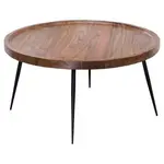 MID.YOU KONFERENČNÍ STOLEK, barvy sheesham, dřevo, 75/75/39 cm