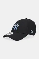 Bavlněná baseballová čepice New Era černá barva, 60691277