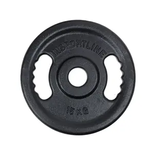 inSPORTline Litinový olympijský kotouč  Castblack OL 15 kg 50 mm
