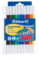 Pelikan - Fixy oboustranné 10 ks = 20 barev