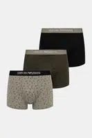 Boxerky Emporio Armani Underwear 3-pack pánské, zelená barva, EM000260 AF10800