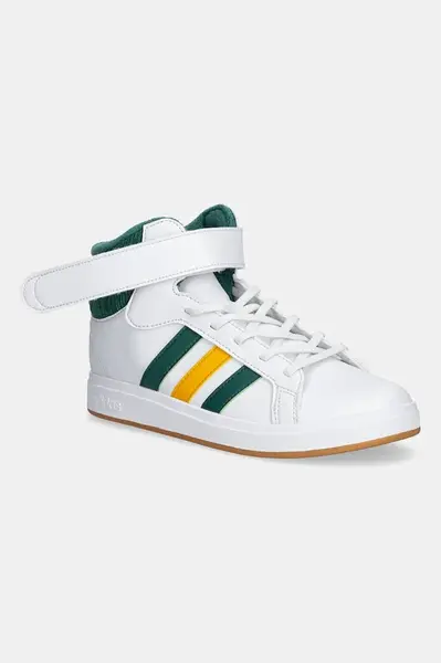 Dětské tenisky adidas GRAND COURT MID bílá barva, JP8875
