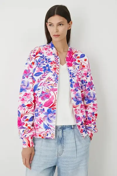 Bavlněná mikina Medicine dámská, bílá barva