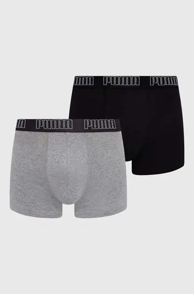 Boxerky Puma Everyday Trunk 2-pack pánské, šedá barva, 938321