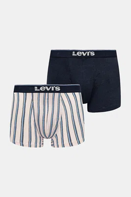 Boxerky Levi's 2-pack tmavomodrá barva, 37149-1118