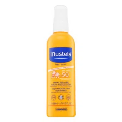 Mustela Bébé High Protection Sun Spray SPF50 sprej na opalování pro děti 200 ml