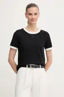 Tričko Dkny dámské, černá barva, DJ5R0710