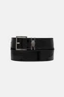 Kožený pásek Kurt Geiger London SHOREDITCH dámský, černá barva, 783009309