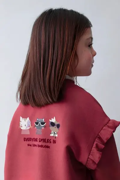 Mikina Mayoral červená barva, 4433