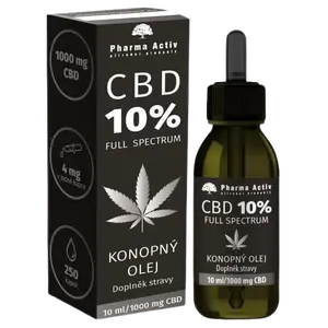 PHARMA ACTIV CBD 10% Konopný olej 1000mg 10 ml