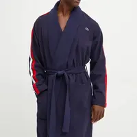 Bavlněný župan Lacoste tmavomodrá barva, 4H2165