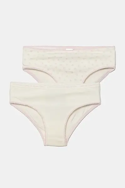 Dětské kalhotky United Colors of Benetton 2-pack béžová barva, 319X0S02F
