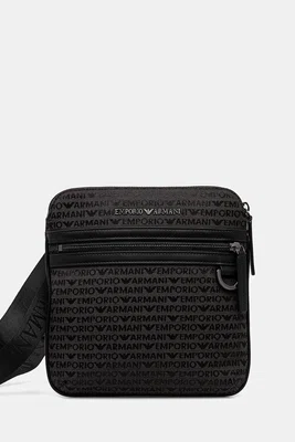 Ledvinka Emporio Armani černá barva, EM001780 AF13823