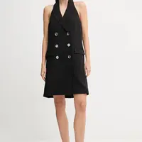 Šaty Dkny černá barva, mini, přiléhavé, DD5N1L95