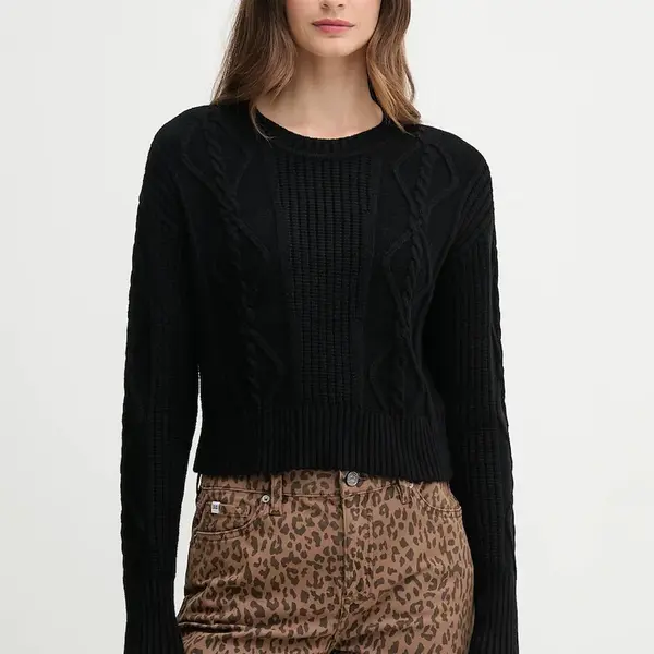 Svetr Dkny dámský, vínová barva, DJ4R0376