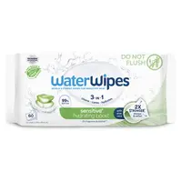 WATERWIPES Ubrousky vlhčené hydrating clean bez obsahu plastů 60 kusů