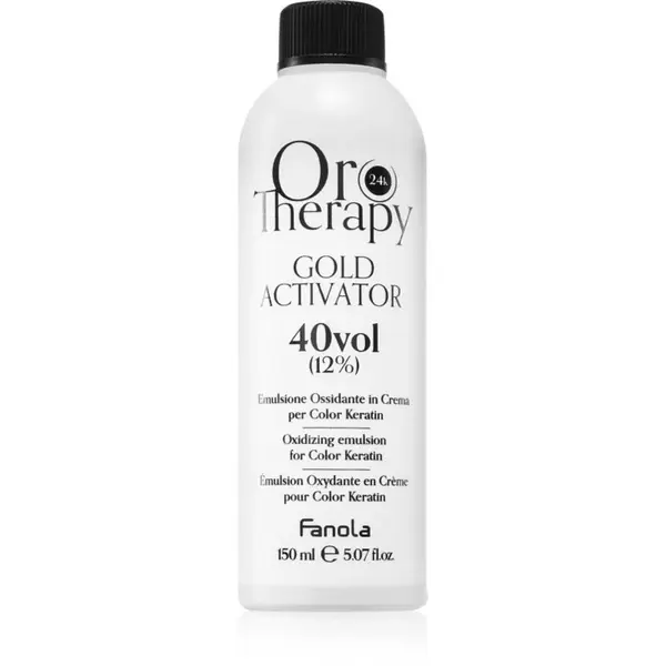 Fanola Oro Therapy Gold Activator aktivační emulze 12 % 40 vol. 150 ml