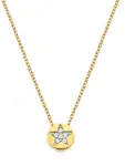 Hot Diamonds Pozlacený náhrdelník s diamantem a topazy Jac Jossa Soul DP919(řetízek, přívěsek)