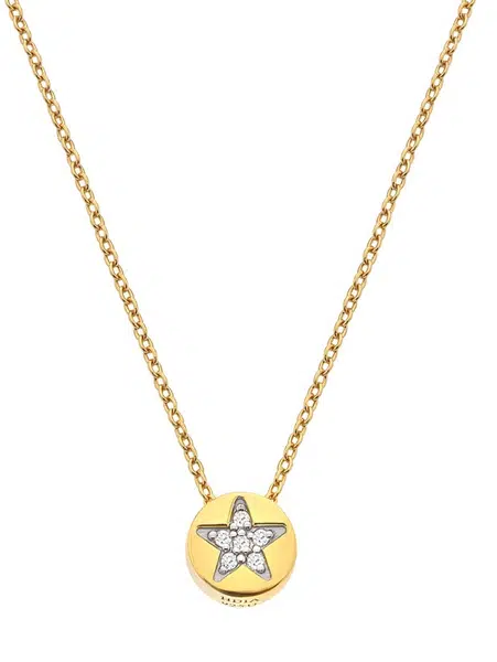Hot Diamonds Pozlacený náhrdelník s diamantem a topazy Jac Jossa Soul DP919(řetízek, přívěsek)