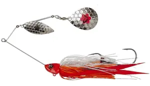 Savage gear třpytka da bush spinnerbait sinking red head silver - 14 cm 21 g
