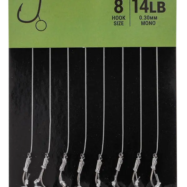 Korum návazec banded hair rigs barbed 8 ks délka 4" - velikost háčku 12
