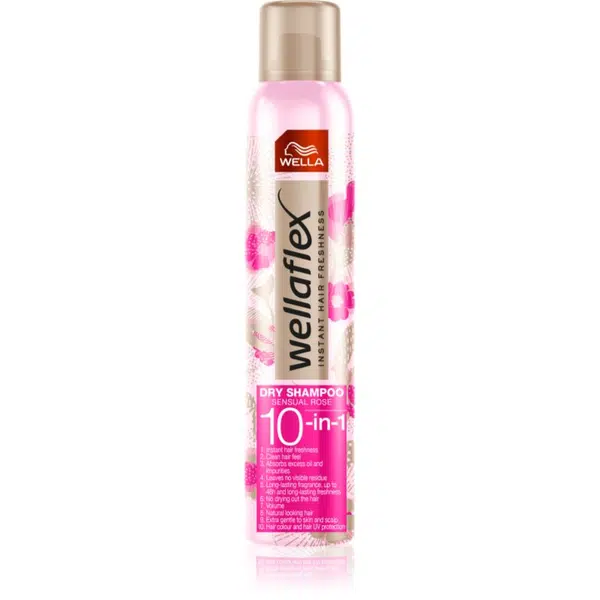 Wella Wellaflex Sensual Rose suchý šampon s jemnou květinovou parfemací 180 ml