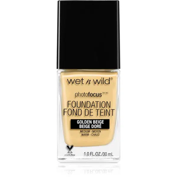 Wet n Wild PhotoFocus matující fluidní make-up odstín Golden Beige 30 ml