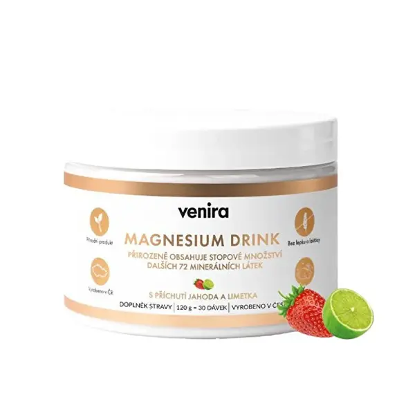 Venira Magnesium drink jahoda - limetka 120 g