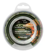 Prologic šokový vlasec mimicry green helo leader 100 m-průměr 0,40 mm / nosnost 11 kg