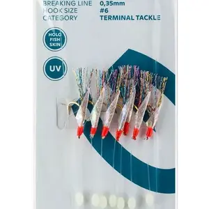 Kinetic návazec sabiki maxcatchl holo fishskin multi 200 cm #6